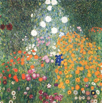 Gustavo Klimt Painting - Jardín de flores Gustav Klimt